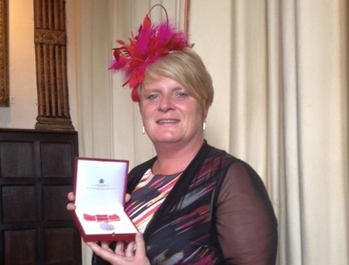 Mary Daly was awarded the British Empire Medal by the Queen for services to charity in Ashford and Kent